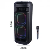 اسپیکر چمدانی بلوتوثی برودو BTS-2261 + میکروفون