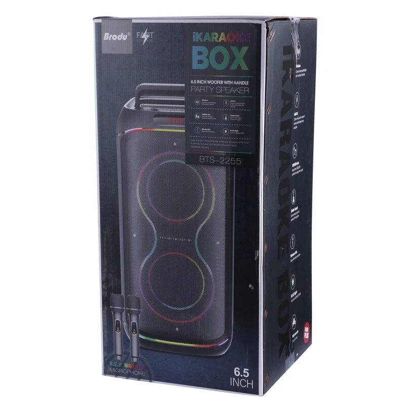 اسپیکر چمدانی بلوتوثی برودو BTS-2255 + میکروفون