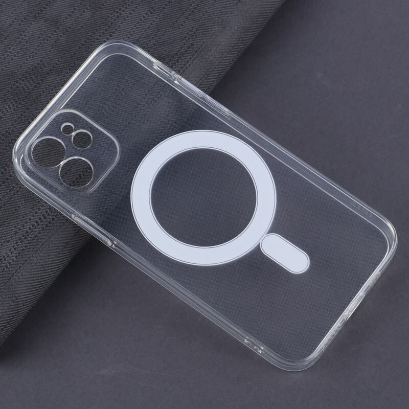 قاب ضد ضربه مگ سیف Clear Case Magnetic آیفون iPhone 12 محافظ لنزدار