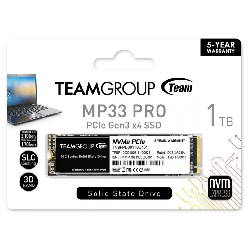 حافظه SSD تیم گروپ Teamgroup MP33 Pro 1TB M.2
