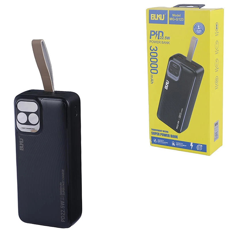 پاور بانک فست شارژ بوکو MG-G123 QC3.0 PD 22.5W ظرفیت 30000 میلی آمپر ساعت
