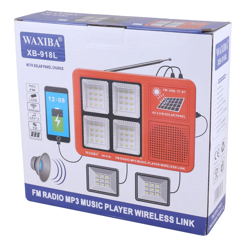 پکیج خورشیدی روشنایی Waxiba XB-918L