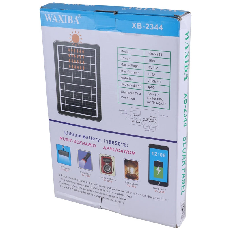 پکیج خورشیدی روشنایی Waxiba XB-2344