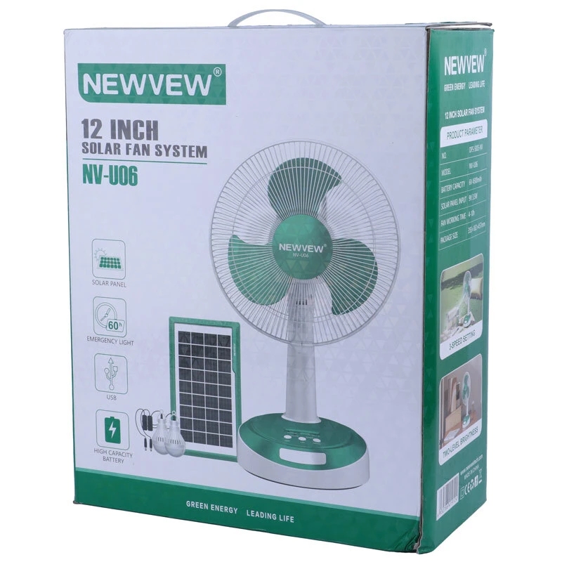 پنکه رومیزی خورشیدی Newvew NV-U06