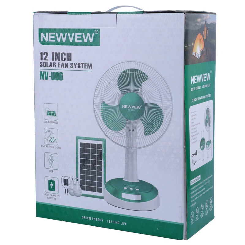 پنکه رومیزی خورشیدی Newvew NV-U06