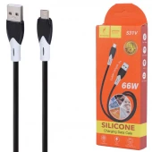 کابل میکرو یو اس بی فست شارژ 66 وات اسکای دلفین S31V طول 1 متر