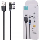 کابل سه سر مگنتی فست شارژ 2.4 آمپر اسکای دلفین S59 طول 1 متر