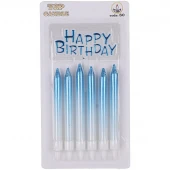 شمع تولد مدادی متالیک و تاپر Happy Birthday تاپ کندل کد 80