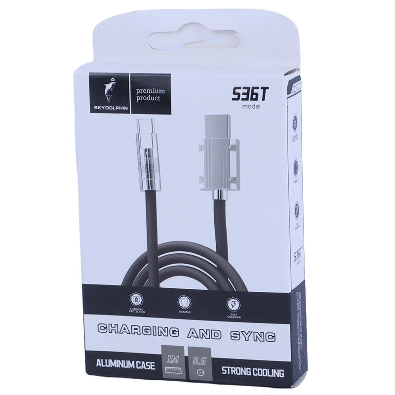 کابل تایپ سی فست شارژ 2.4 آمپر اسکای دلفین S36T طول 1 متر
