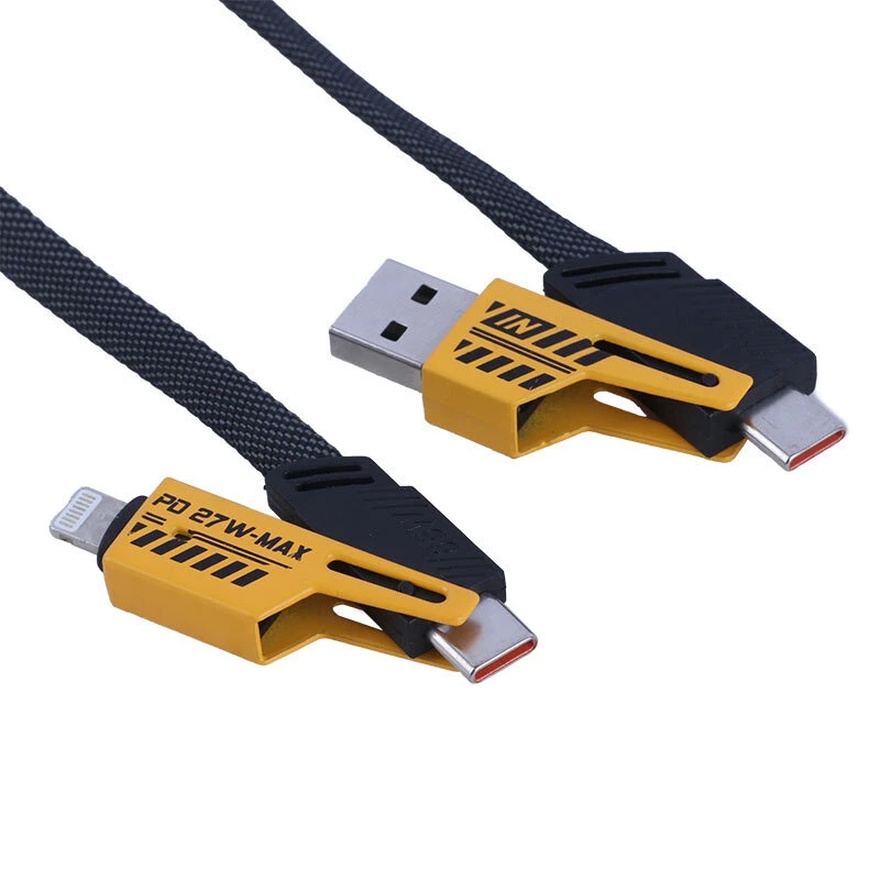 کابل شارژ چندکاره فست شارژ 65 وات اسکای دلفین S40E طول 1 متر