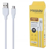 کابل میکرو یو اس بی فست شارژ 5 آمپر ماسارو M301A طول 1.1 متر