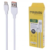 کابل تایپ سی فست شارژ 5 آمپر ماسارو M302C طول 1.1 متر