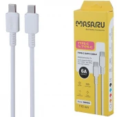 کابل دو سر تایپ سی فست شارژ 6 آمپر ماسارو M305C طول 1.1 متر