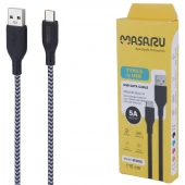 کابل تایپ سی فست شارژ 5 آمپر ماسارو M309C طول 1.1 متر