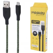 کابل لایتنینگ فست شارژ 5 آمپر ماسارو M310i طول 1.1 متر