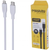 کابل تایپ سی به لایتنینگ فست شارژ 6 آمپر ماسارو M311i طول 1.1 متر