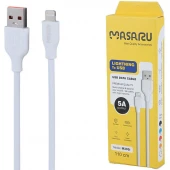 کابل لایتنینگ فست شارژ 5 آمپر ماسارو M303i طول 1.1 متر