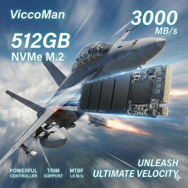 حافظه SSD ویکومن ViccoMan VC500 512GB M.2