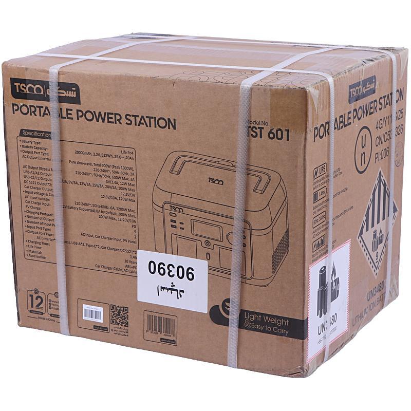 پاور استیشن تسکو TST 601 600W ظرفیت 160000 میلی آمپر ساعت