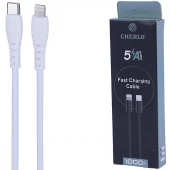 کابل تایپ سی به لایتنینگ فست شارژ 5 آمپر چرلو CH-TC/IP02 طول 1 متر