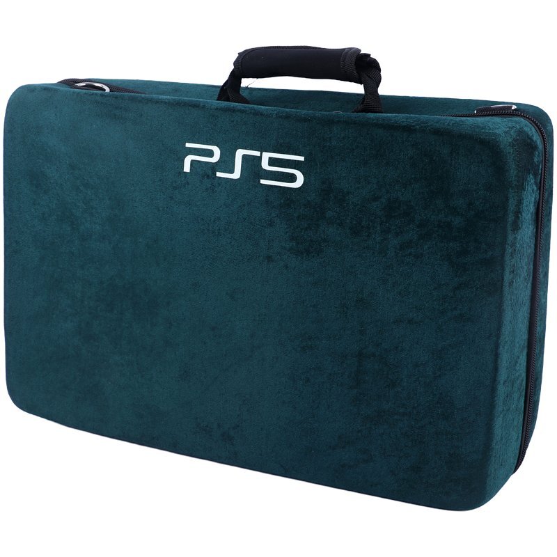 کیف کنسول بازی PS5 Slim مخملی سبز کد 2