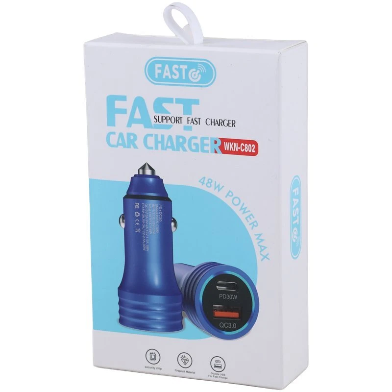 شارژر فندکی 30 وات WKN-C802