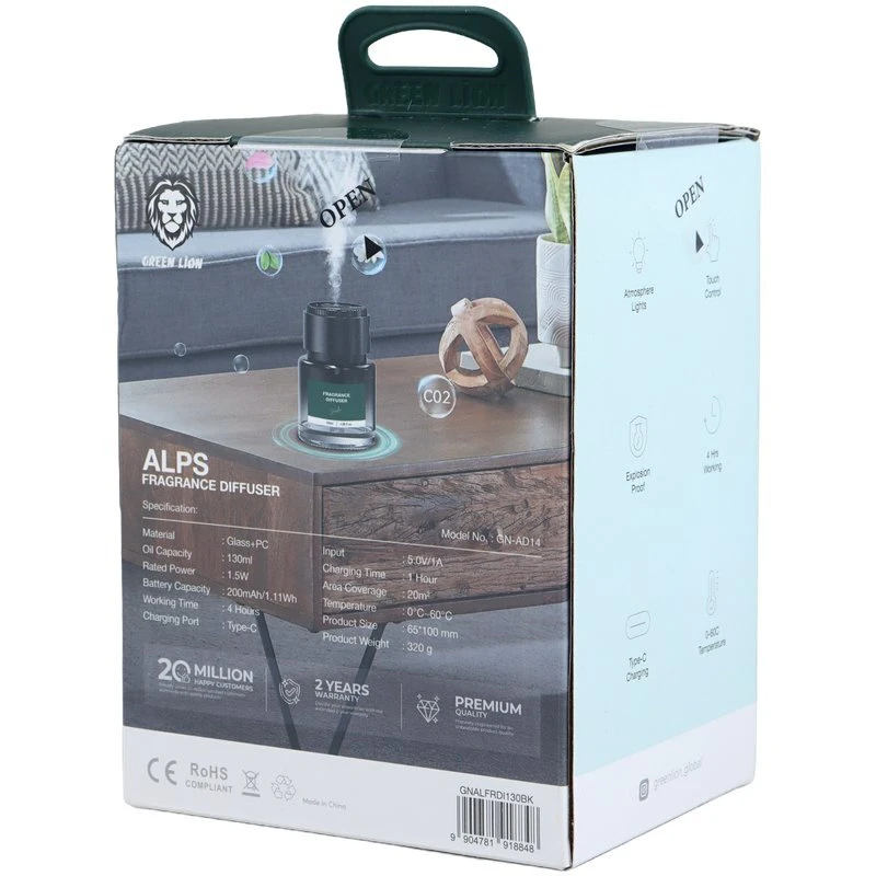 خوشبو کننده خودرو Green Lion ALPS GNALFRDI130