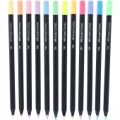 مداد رنگی 12 رنگ فابر کاستل Black Edition Neon & Pastel 116410