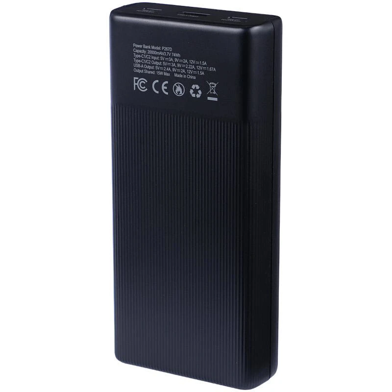 پاور بانک فست شارژ تراست P267D PD 20W ظرفیت 20000 میلی آمپر ساعت