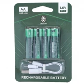 باتری چهارتایی قلمی شارژی Green Lion GNRGBAA AA 1800mWh
