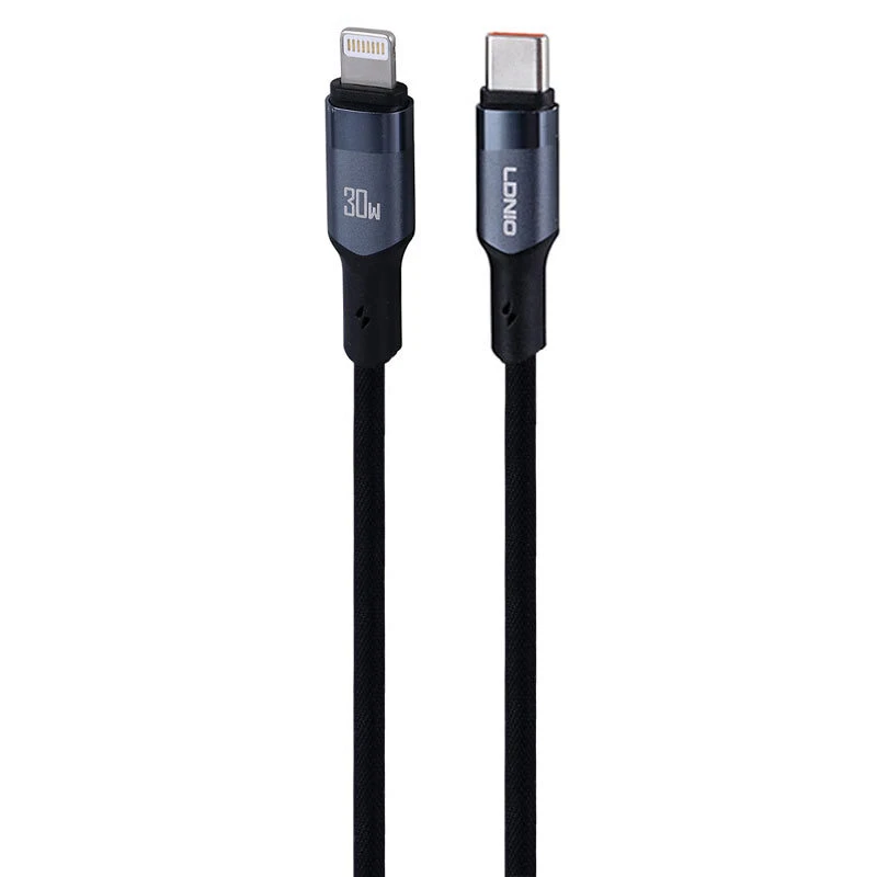 کابل تایپ سی به لایتنینگ فست شارژ 30 وات الدینیو LC351i طول 1 متر
