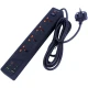 چند راهی 4 خانه گرین لاین GNPS3MQCBK با کابل 3 متری + شارژر USB و Type-C