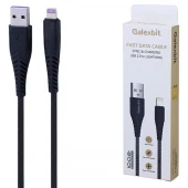 کابل لایتنینگ فست شارژ 5 آمپر گلکس بیت طول 1 متر کد 3