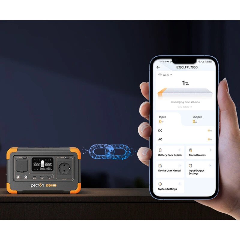 پاور استیشن پکرون E300 LFP 600W ظرفیت 15000 میلی آمپر ساعت