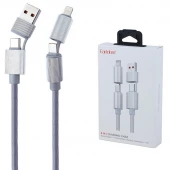 کابل شارژ چند کاره فست شارژ 60 وات ارلدام EC-IC06 طول 1 متر