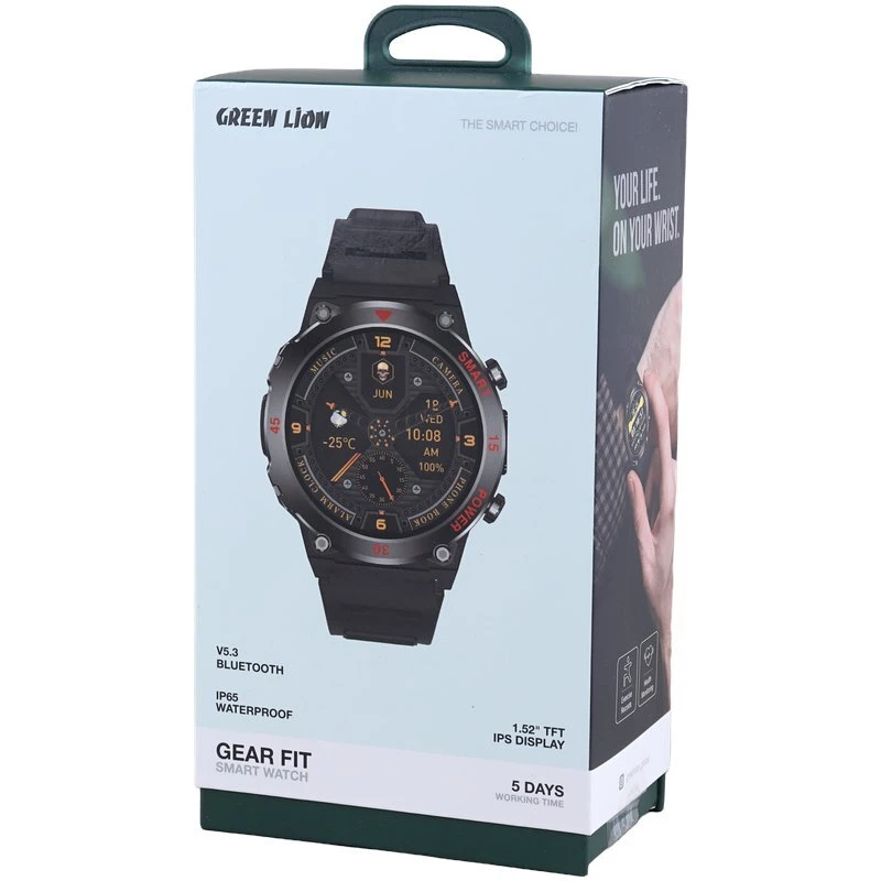 ساعت هوشمند گرین لاین Gear Fit GL-SWA52 GNGEARFTSWBK