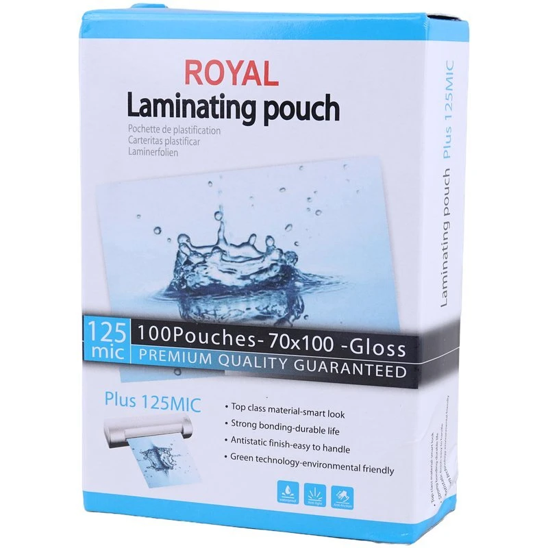 طلق پرس شفاف 125 میکرون Royal 70*100mm