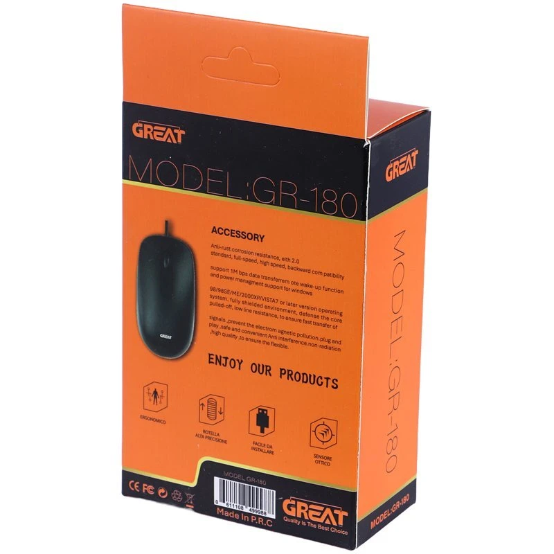 موس گیمینگ گریت GR-180