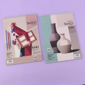 دفتر طراحی B4 سیمی 40 برگ آفاق کد 98