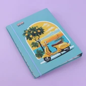 دفتر کلاسوری 100 برگ طرح کلاسیک آفاق کد 78