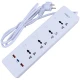 چند راهی 4 خانه هیسکا CH-5518EU با کابل 2 متری + شارژر USB و Type-C