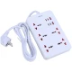 چند راهی 5 خانه هیسکا CH-5521 با کابل 2 متری + شارژر USB و Type-C