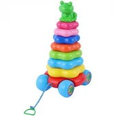 حلقه هوش چرخ دار کوچک طرح ماشین تک توی Happy Frog TA-1230 کد 601440