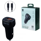شارژر فندکی 20 وات گرین لاین GL-WC10 GN38WPCTCCCBK + کابل تبدیل تایپ سی