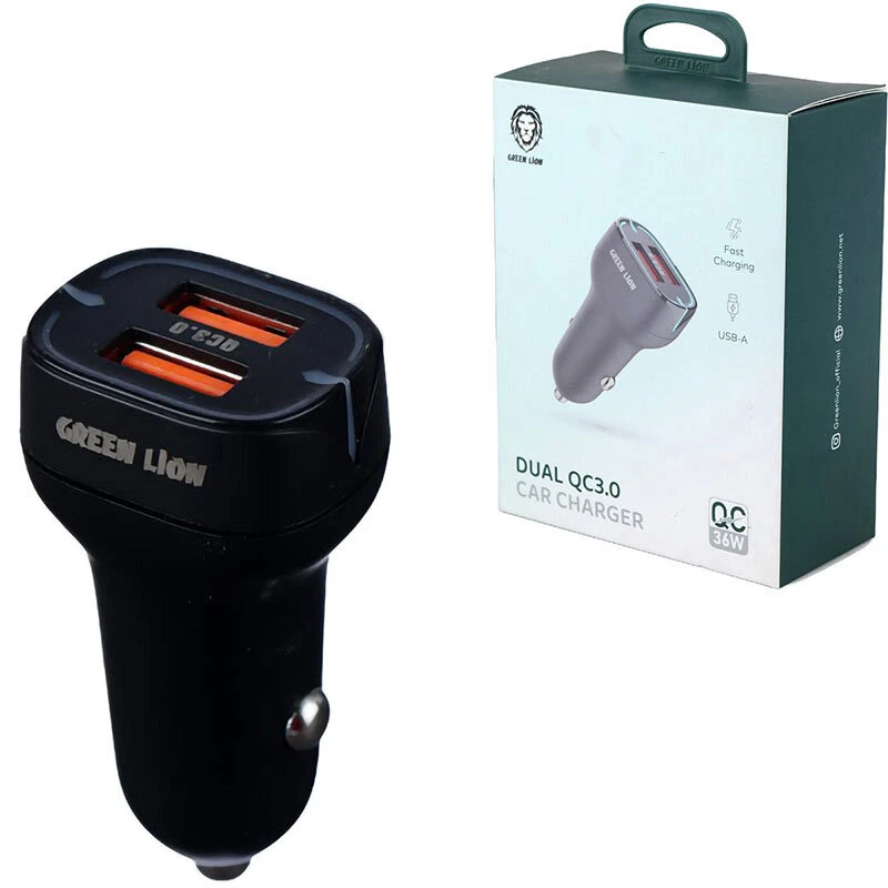 شارژر فندکی 18 وات گرین لاین GL-WC10 GNCCDLQCBK