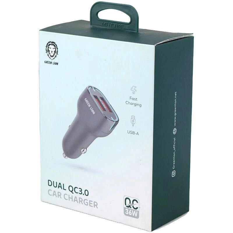 شارژر فندکی 18 وات گرین لاین GL-WC10 GNCCDLQCBK