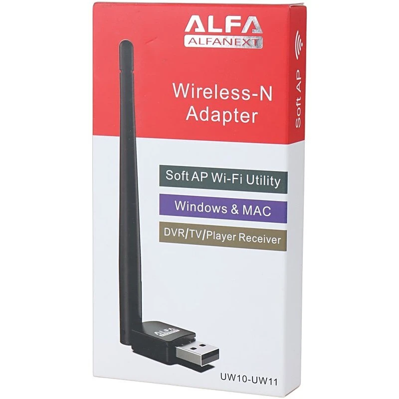 کارت شبکه بی سیم آنتن دار Alfa UW10/UW11 150Mbps