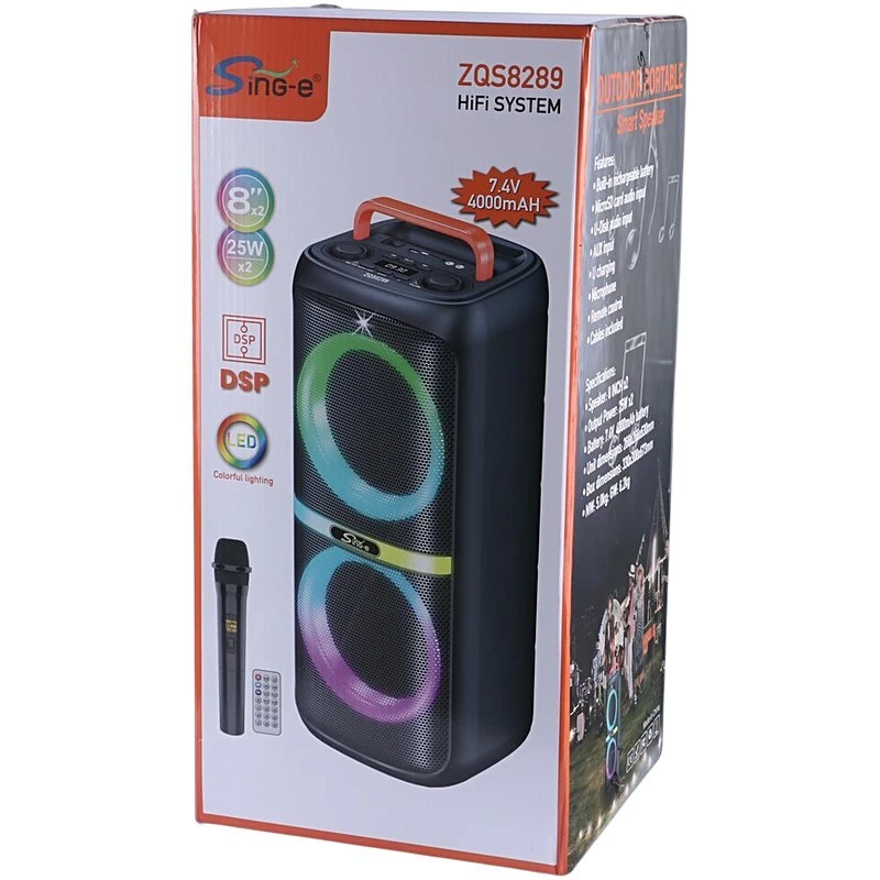 اسپیکر بلوتوثی سینگ ای ZQS8290 + میکروفون و ریموت کنترل