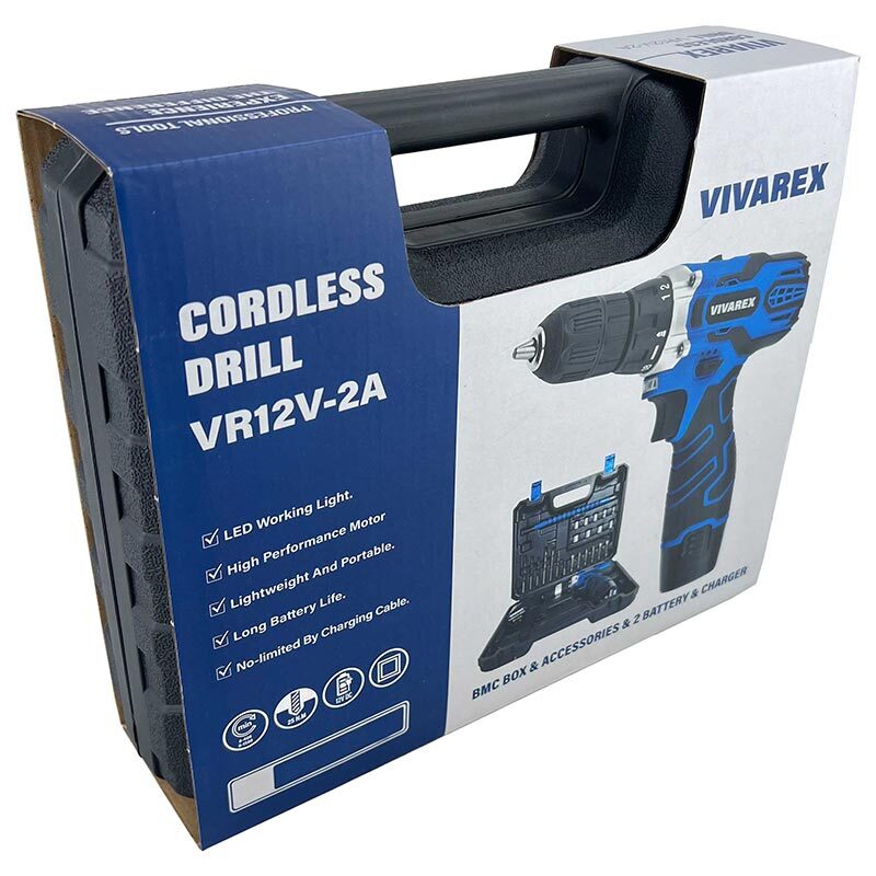 کیت دریل شارژی ویوارکس VR12V-2A-Blue