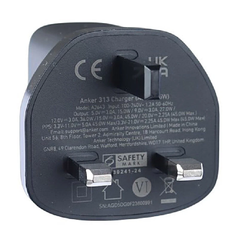 شارژر دیواری 45 وات انکر A2643K11 PD 3A